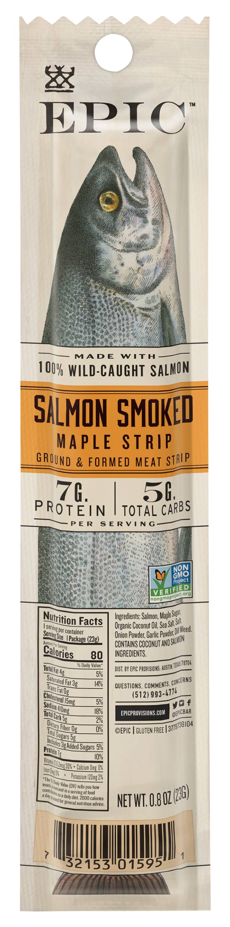 Epic Smoked Maple Salmon Strip (0.8 oz)