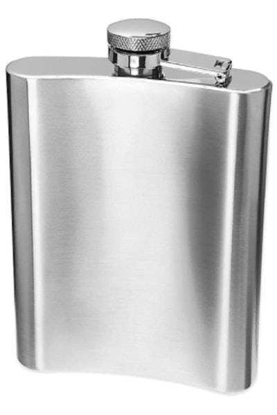Oggi Stainless Steel Hip Flask With Funnel