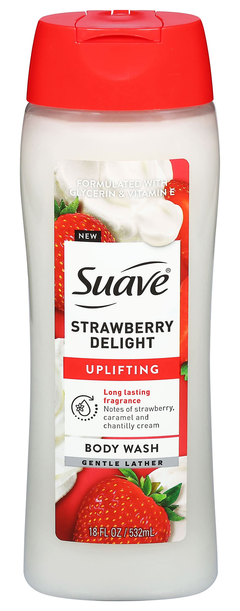 Suave Uplifting Body Wash, Strawberry Delight (18 fl oz)