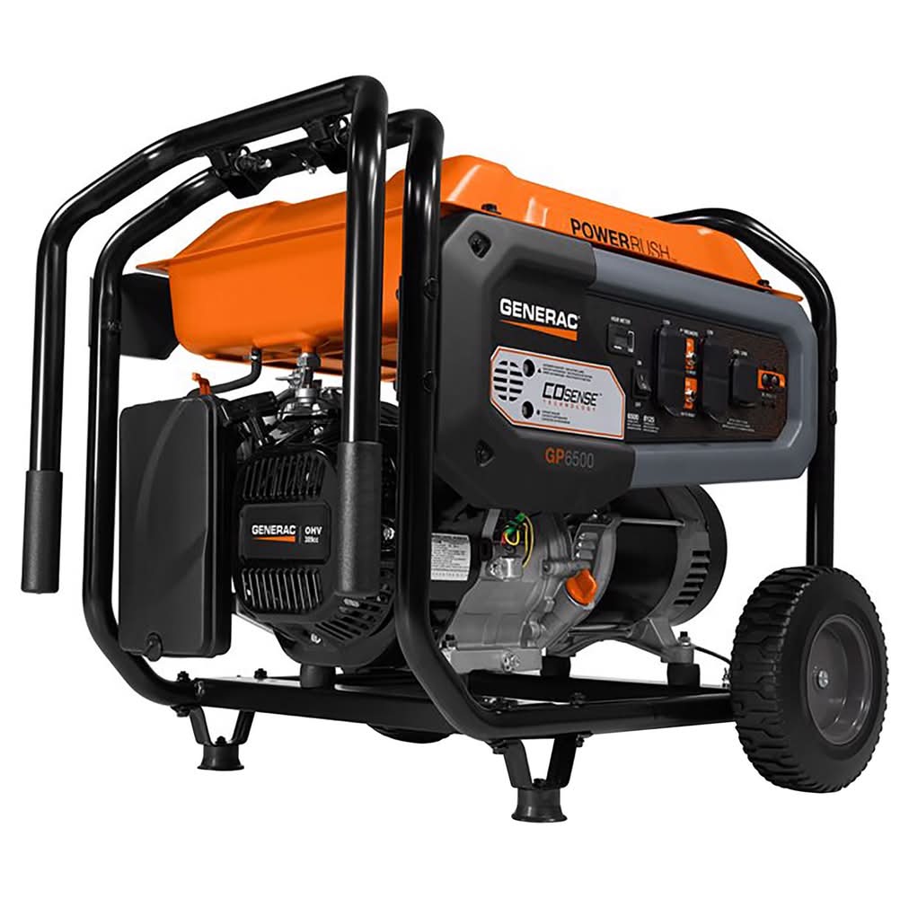 Generac Gp Series 6500 W Gas Portable Generator Includes Cord