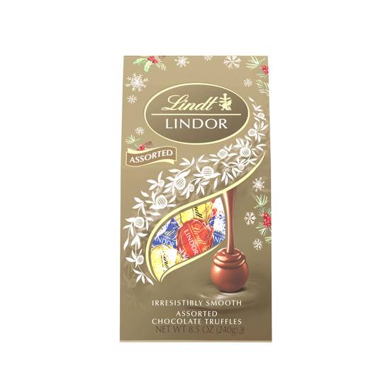 Order Lindor Truffles Holiday Bag, Assorted - 8.5 oz food online from Bartell Drugs store, BOTHELL on bringmethat.com