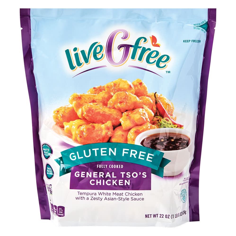 liveGfree Fully Cooked General Tso's Chicken (22 oz)