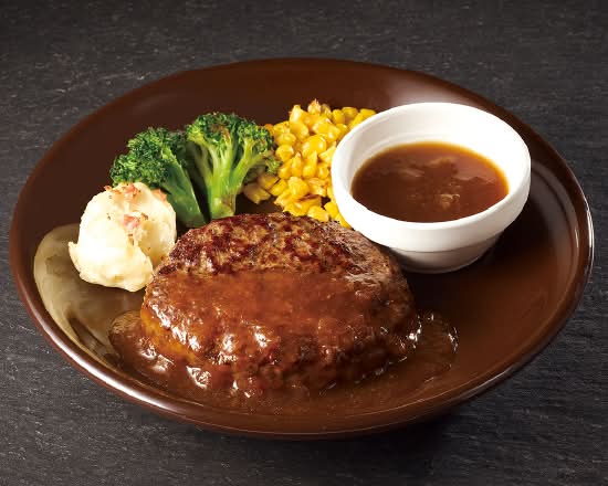 アンガスビーフ100％ステーキハンバーグ 和風オニオンソース