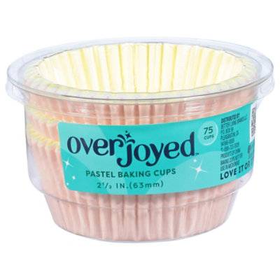 Overjoyed Baking Cups Pastel - 75 Count