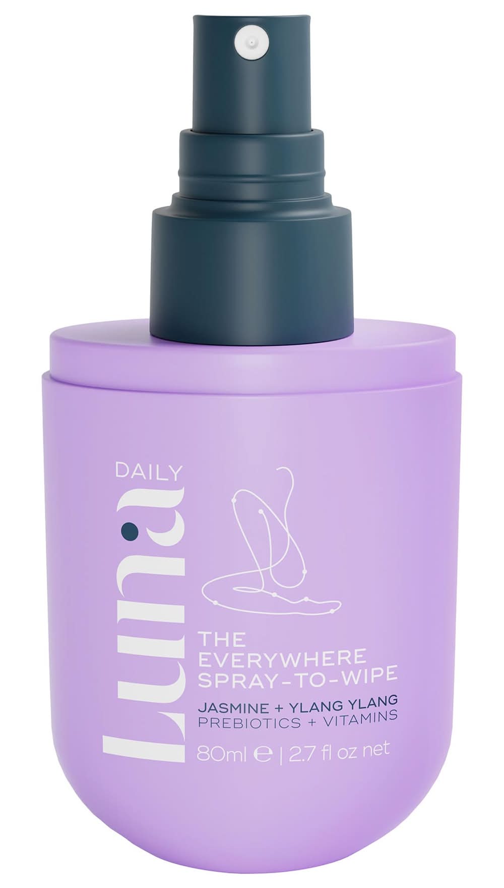 Luna Daily The Everywhere Spray-To-Wipe - pH balancing with Prebiotics + Vitamins C+E for All Skin 2.7 oz / 80 mL