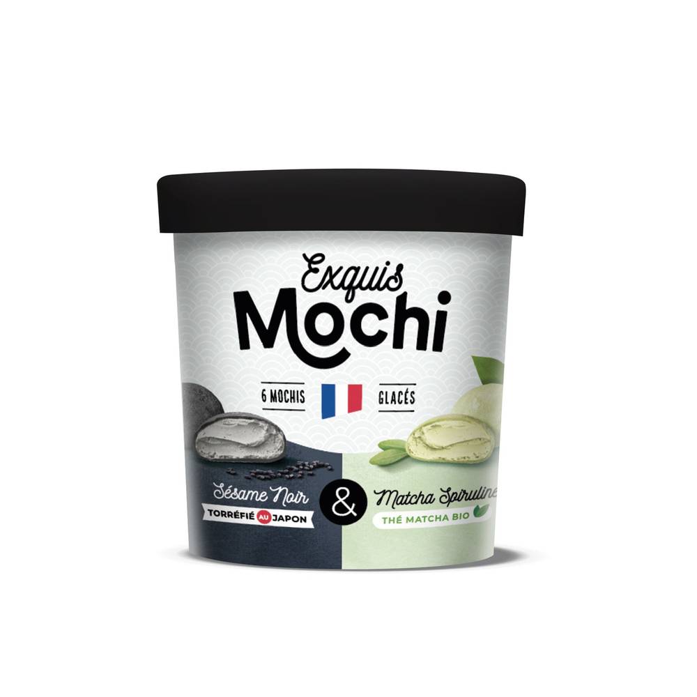 Exquis Mochi - Glacé sésame et matcha (6)