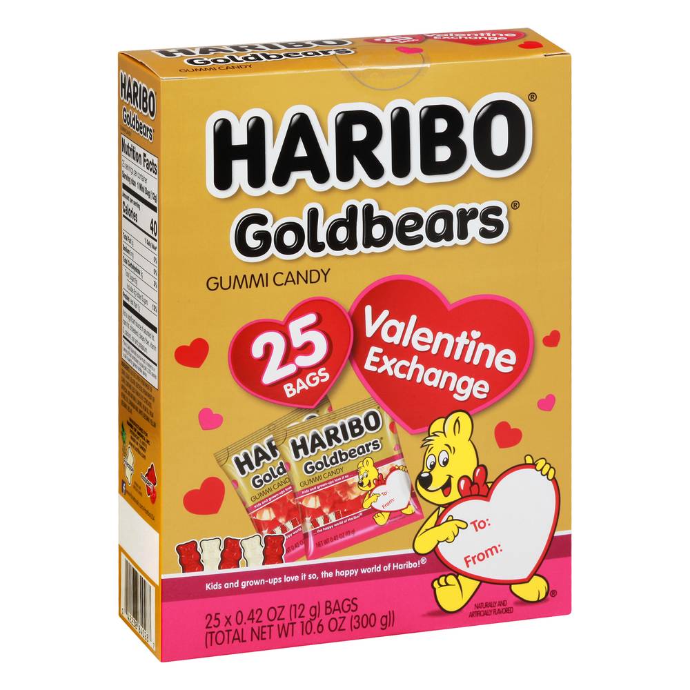 Haribo Valentine Exchange Gold Bears Gummy Candy (25 ct)
