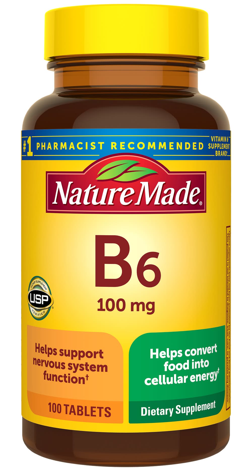Nature Made B6 100 mg Dietary Supplement (3.6 oz)