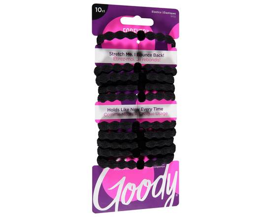 Goody · Forever Black Hair Elastics Long Lasting Hair Tie (10 ct)