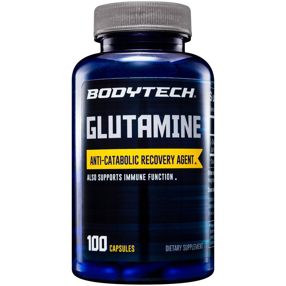 Bodytech Glutamine Anti Catabolic Recovery Agent and Immune Support 500 mg Supplement