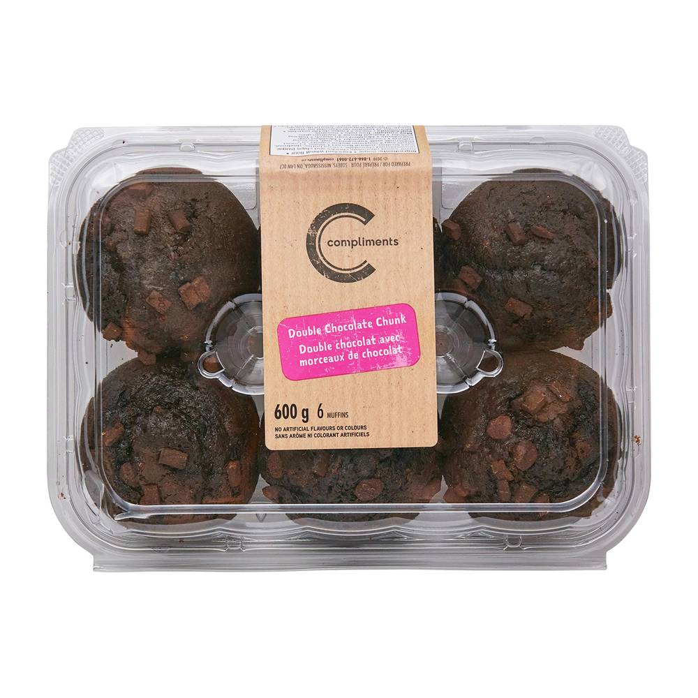 Compliments Muffins Double Chocolate Chunk 600 g