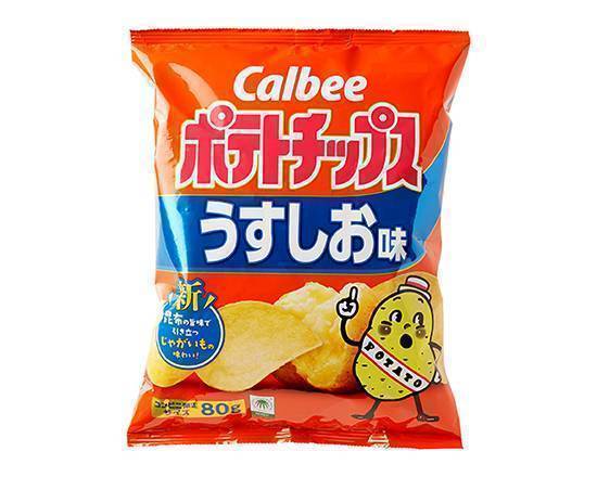 【菓子】◎カルビーポ�テトチップス≪うすしお味≫(80g)