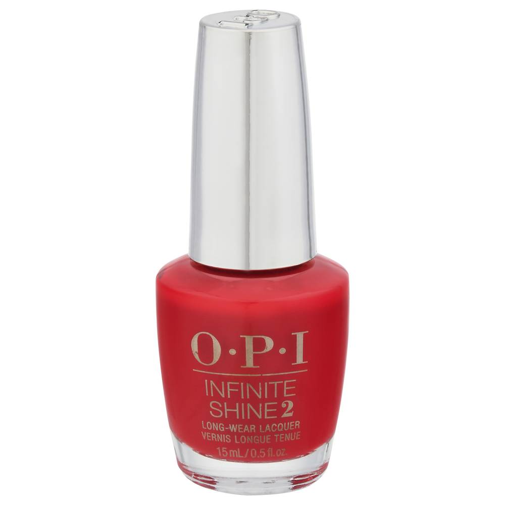 OPI Infinite Shine 2 Long-Wear Nail Lacquer, Big Apple Red (15 ml)