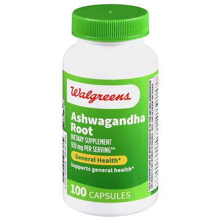 Walgreens Ashwagandha Root 920 mg Capsules - 100.0 ea