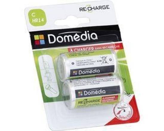 Domédia - Piles réchargeable 2600mah c hr14 (2 pièces)