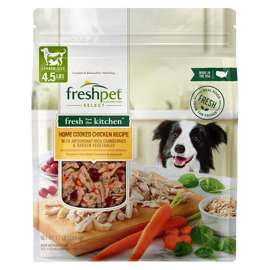 Freshpet Larger Size Home Cooked Chicken Recipe Dog Food