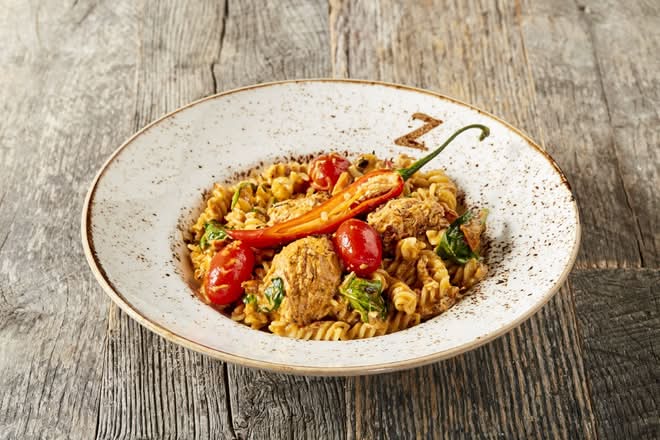 Non-Gluten Pasta Pollo Piccante