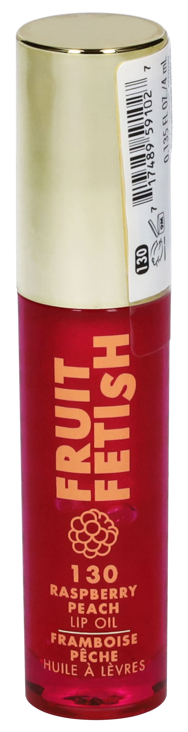 Milani Fruit Fetish Lip Oil, Raspberry Peach (4 ml)