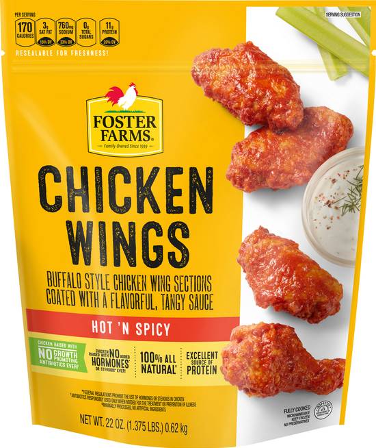 Foster Farms Hot'n Spicy Chicken Wings