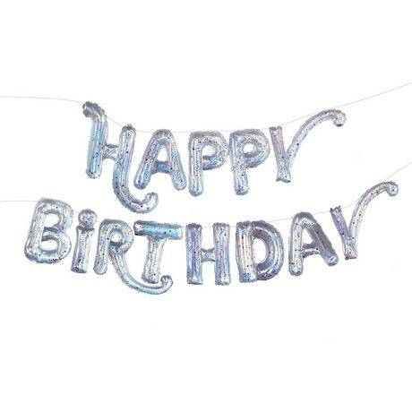 Packed Party Happy Birthday Balloon Banner (1 set)