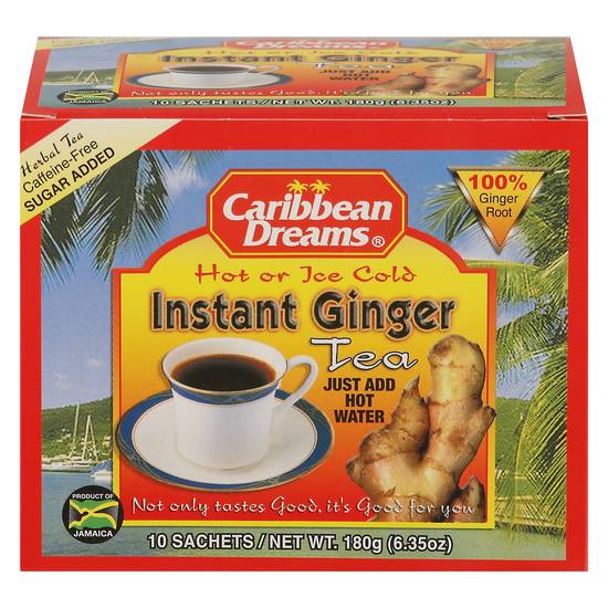 Caribbean Dreams Hot or Iced Ginger Tea (10 x 0.64 oz)