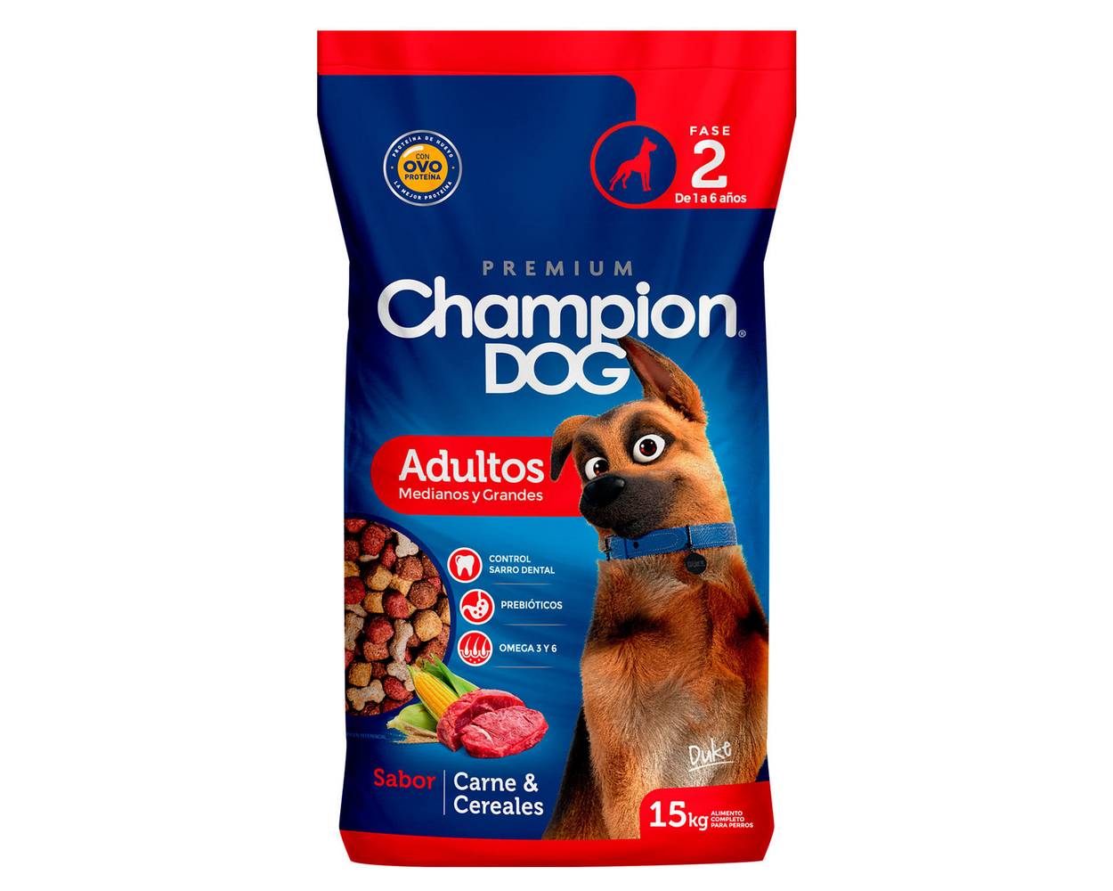 Champion dog alimento perro adulto sabor carne y cereales