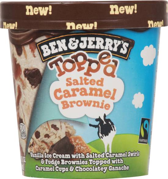 Ben & Jerry's Topped Salted Caramel Brownie Ice Cream