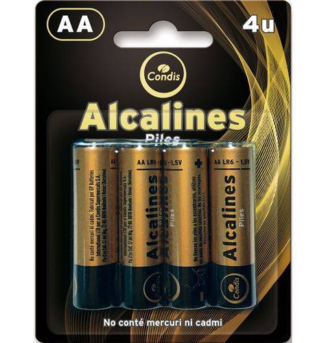 Pilas Condis LR06 Alcalinas (4 unidades)