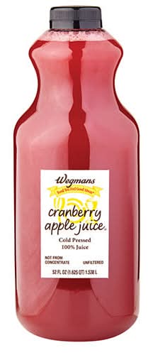 Wegmans Cold Pressed 100% Juice, Cranberry Apple