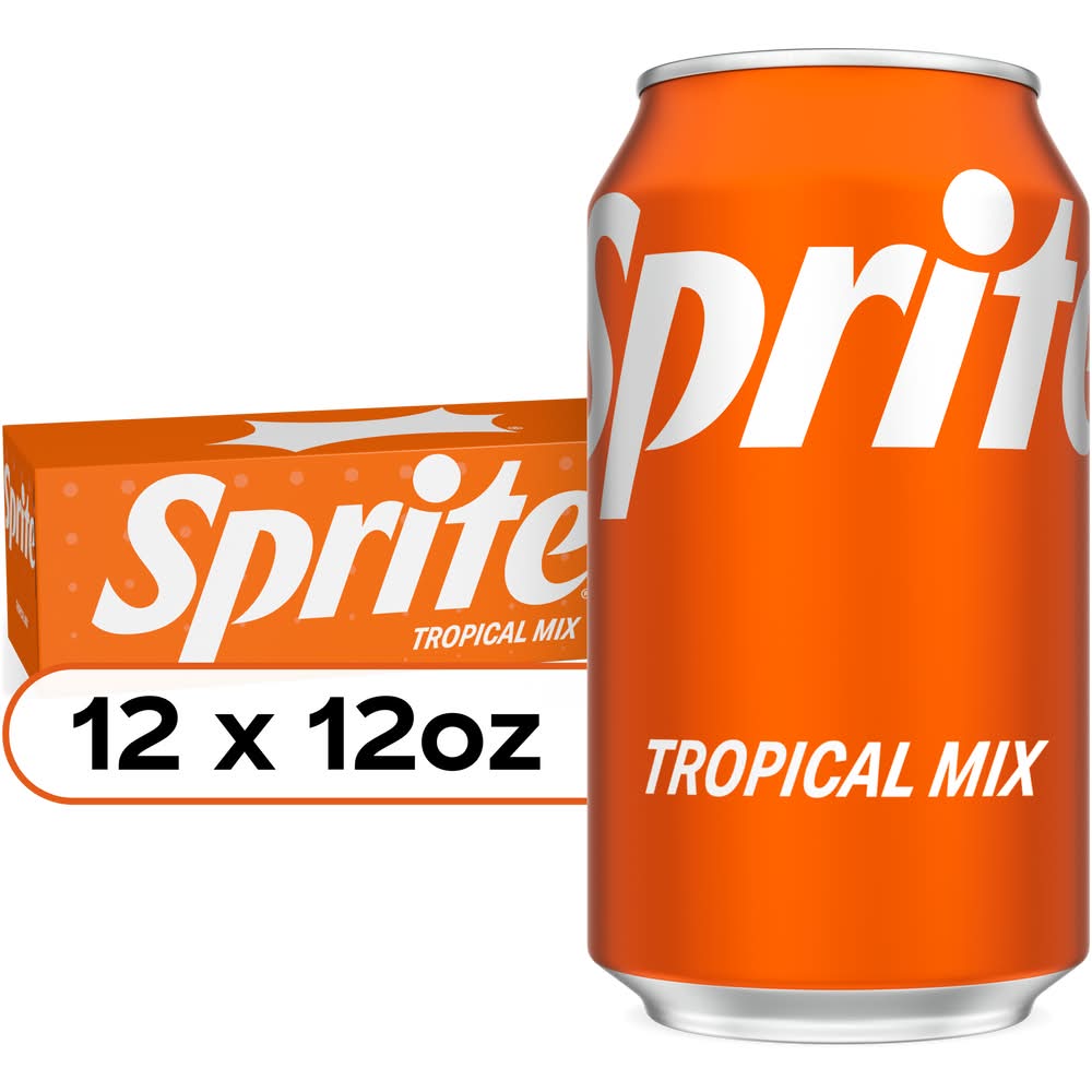 Sprite Flavored Soda, Tropical Mix (12 x 12 fl oz)