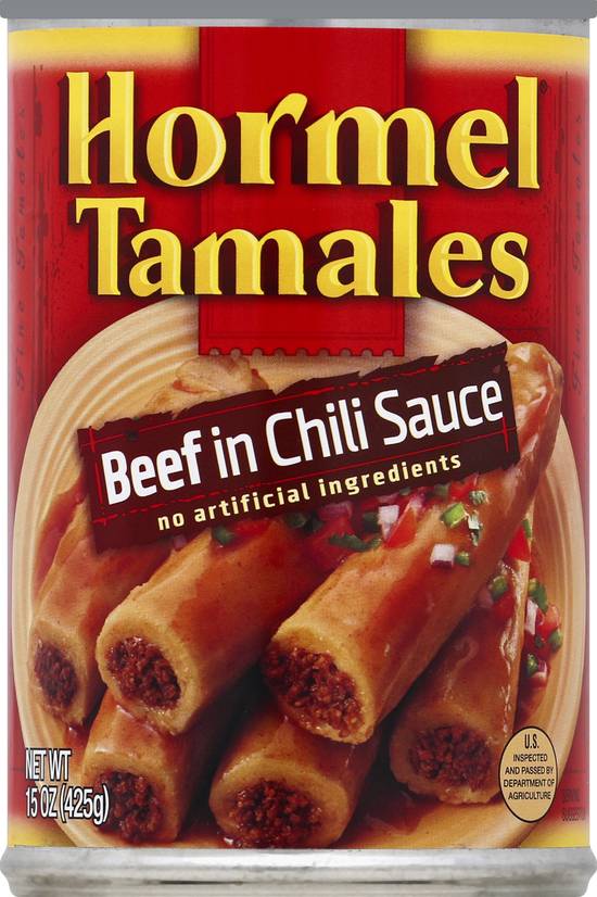 Hormel Beef in Chili Sauce Tamales