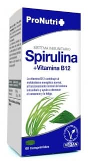 Spirulina y vitamina B12 Sistema Inmunitario Pronutri 60 ud.
