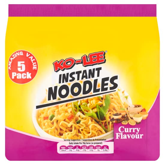 KO-LEE Curry, Instant Noodles (5 pack)
