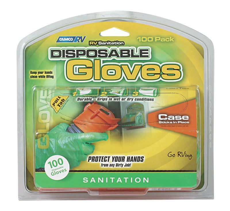 Camco Rv Sanitation Disposable Gloves 100 Pk