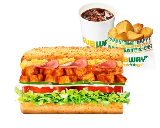 【辛】スパイシークラブハウス ポテトドリンクセット Spicy Clubhouse Potato and drink set