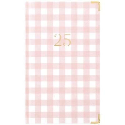 Sugar Paper Essentials 2025 Weekly/Monthly Planner 5.125"x8.188" Pink Buffalo Check: Adult Stationery, Non-Toxic, Acid-Free