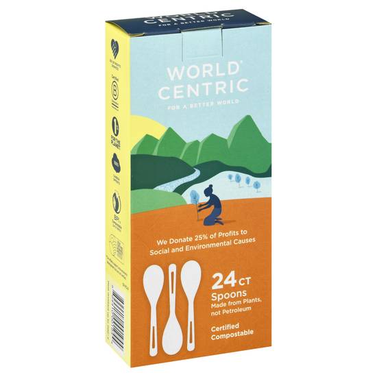 World Centric Plant-Made Spoons (24 spoons)