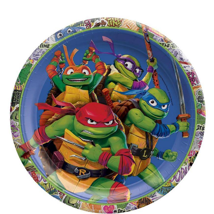Party City Teenage Mutant Ninja Turtles Mutant Mayhem Plates (multi)