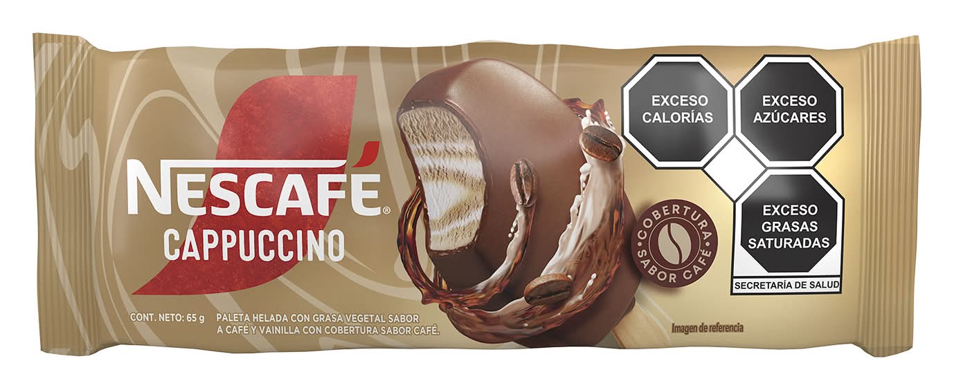 Helados Nestlé · Nescafé paleta helada con cobertura, cappuccino (65 g)