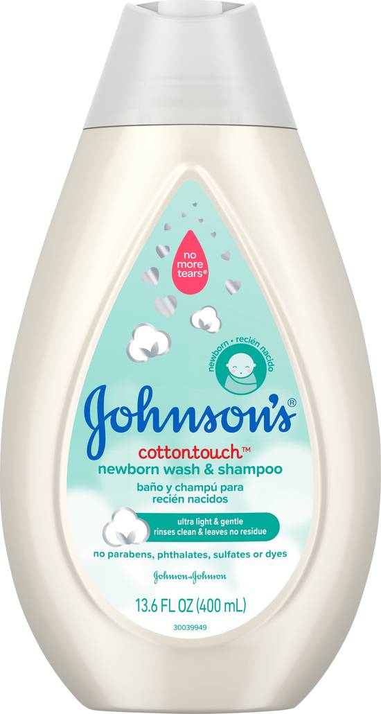 Johnson's Cottontouch Newborn Baby Wash & Shampoo (13.6 oz)