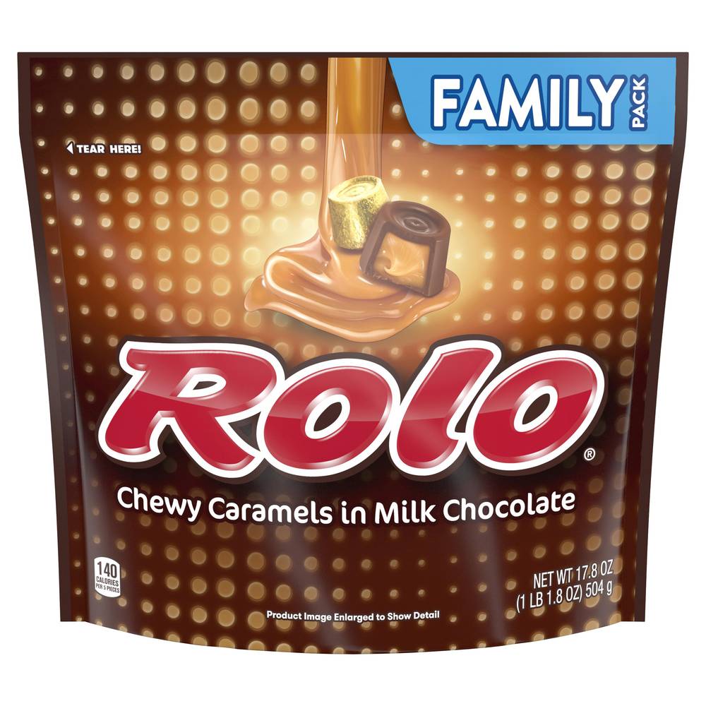 Rolo Chewy Caramels in Milk Chocolate Family pack (1.11 lbs)