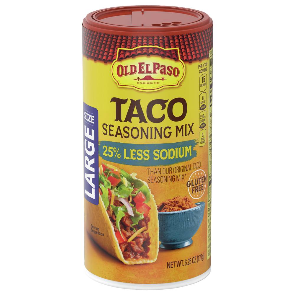 Old El Paso Taco Seasoning Mix Reduced Sodium Value Size (6.25 oz)