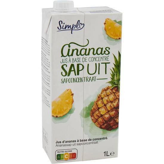 Simpl - Jus à base de concentré (1 L) (ananas)