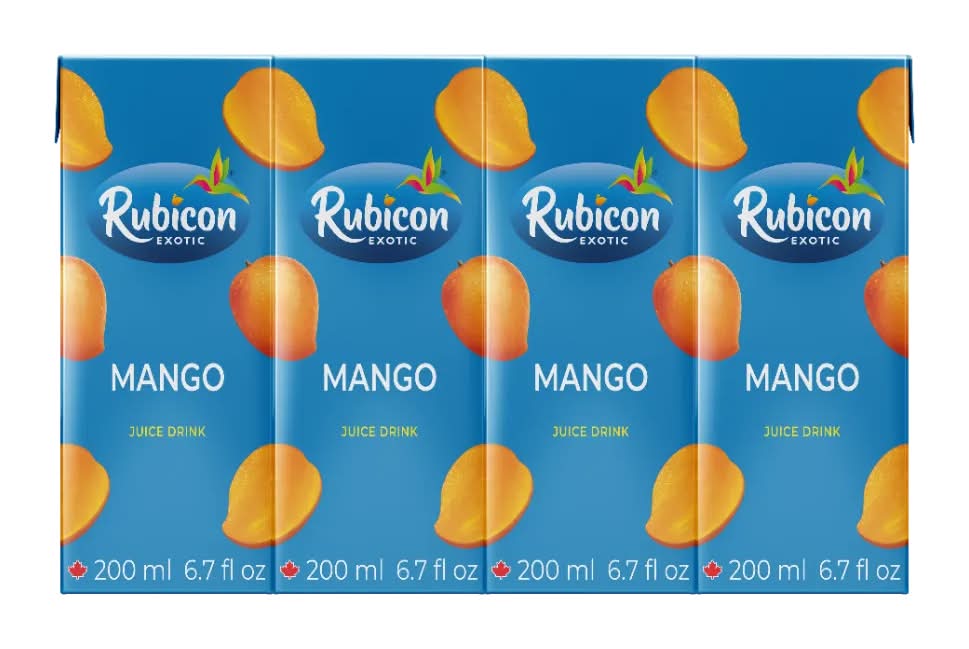 Rubicon Mango Juice 4x 200ml packs