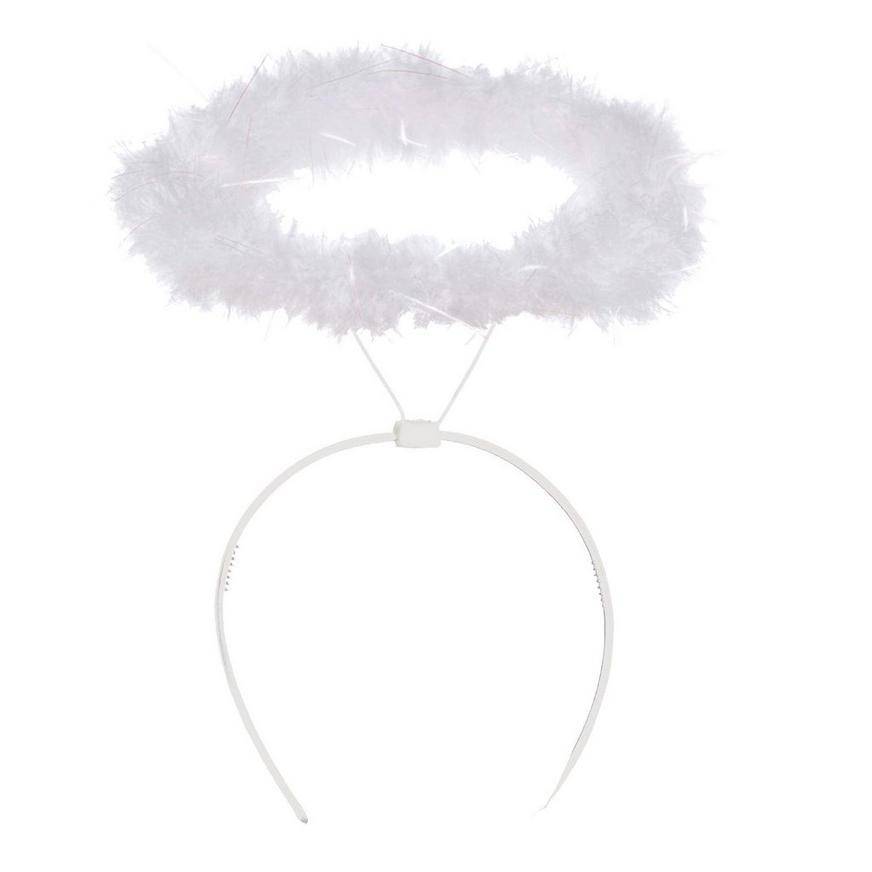 Party City Marabou Halo (female/white)