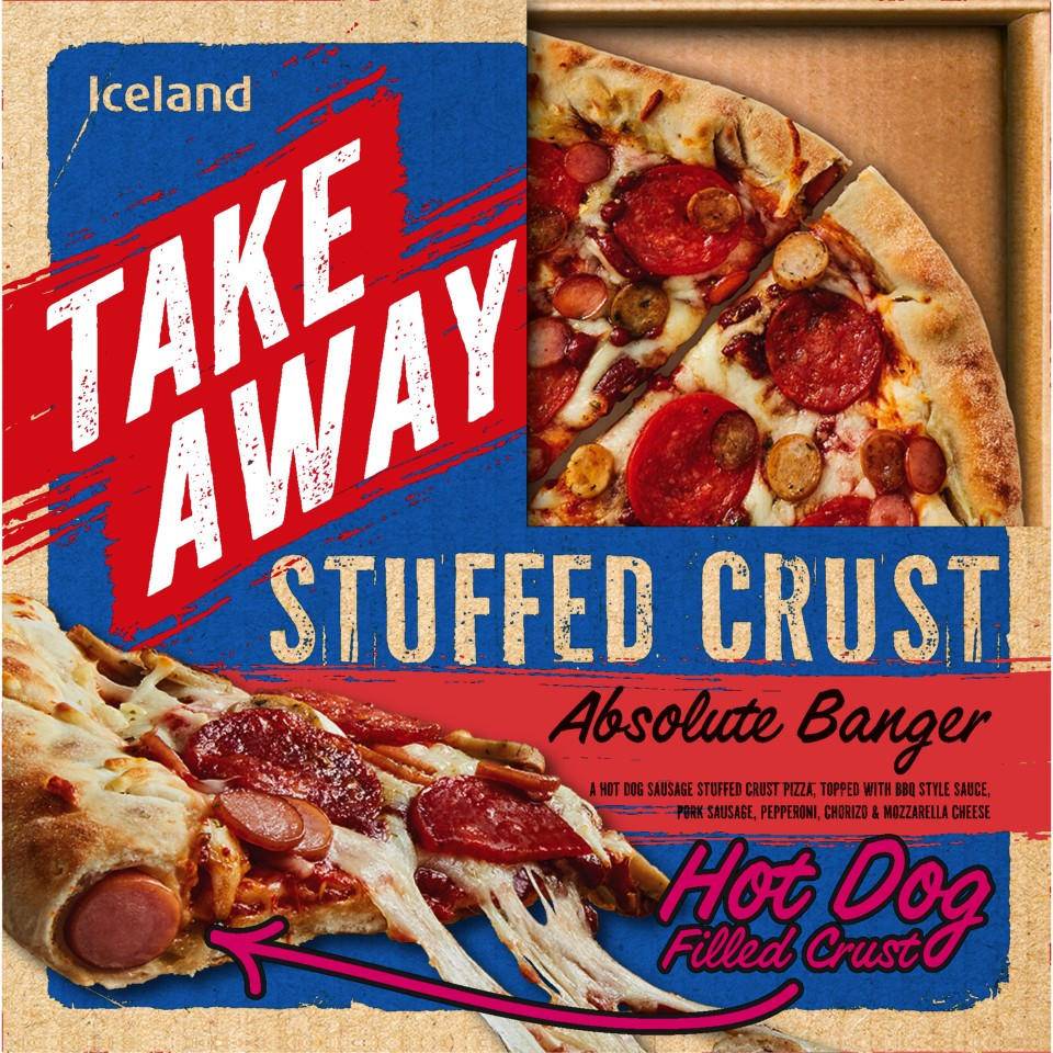 Iceland Stuffed Crust Absolute Banger Pizza