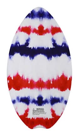 Surfing Skimboard Red, White & Blue