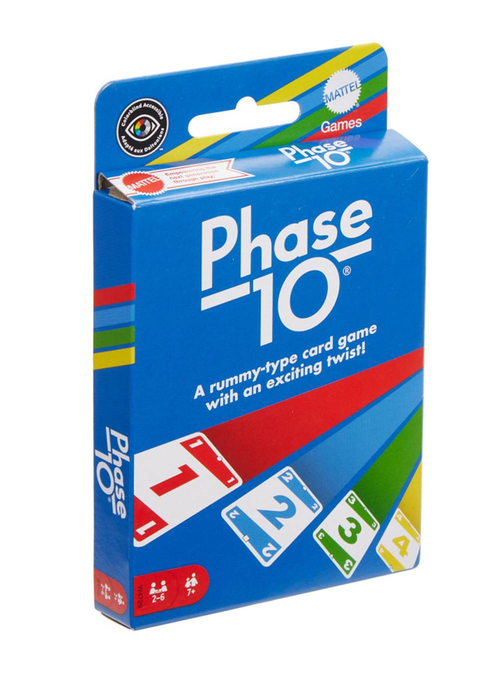 Mattel juego de cartas desafía la diversión phase 10