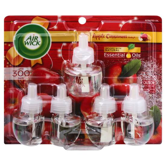 Air Wick Essential Oils Apple Cinnamon Medley Plug-In Refills ( 5 ct )