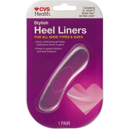 CVS Health Women's Heel Liners for All Shoe Types & Sizes, 1 CT